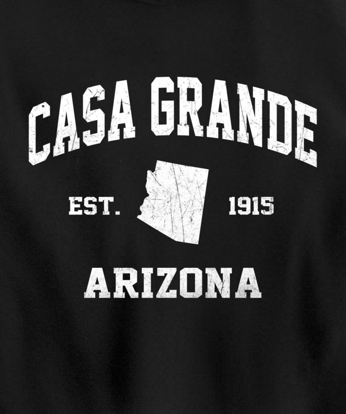 Casa Grande Arizona AZ vintage state Athletic style Pullover Hoodie