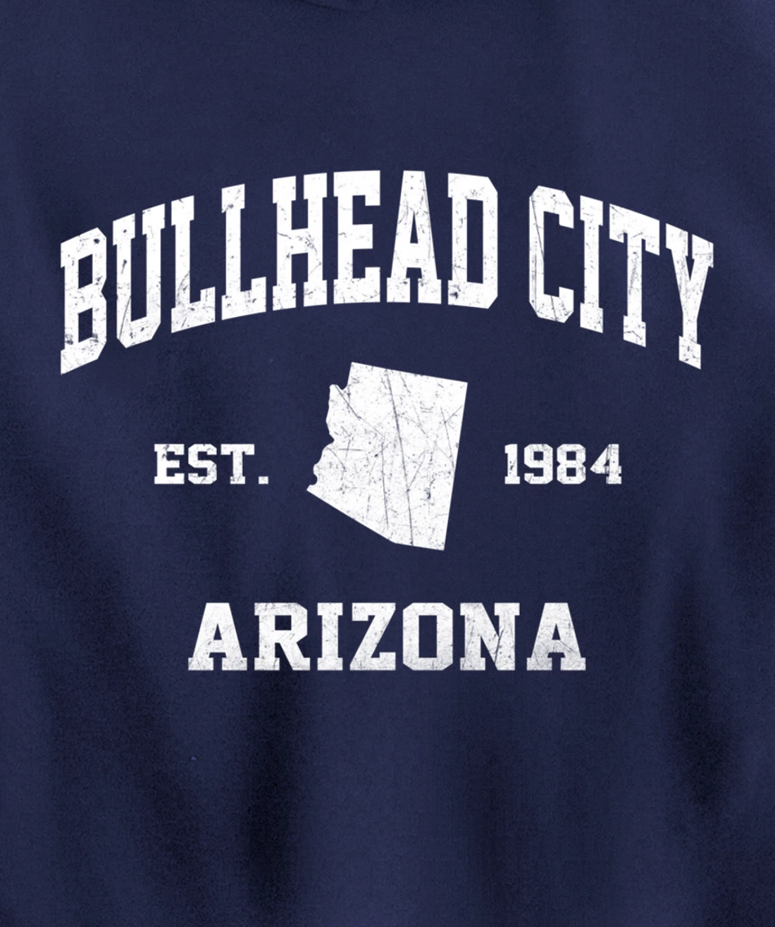 Bullhead City Arizona AZ vintage state Athletic style Pullover Hoodie