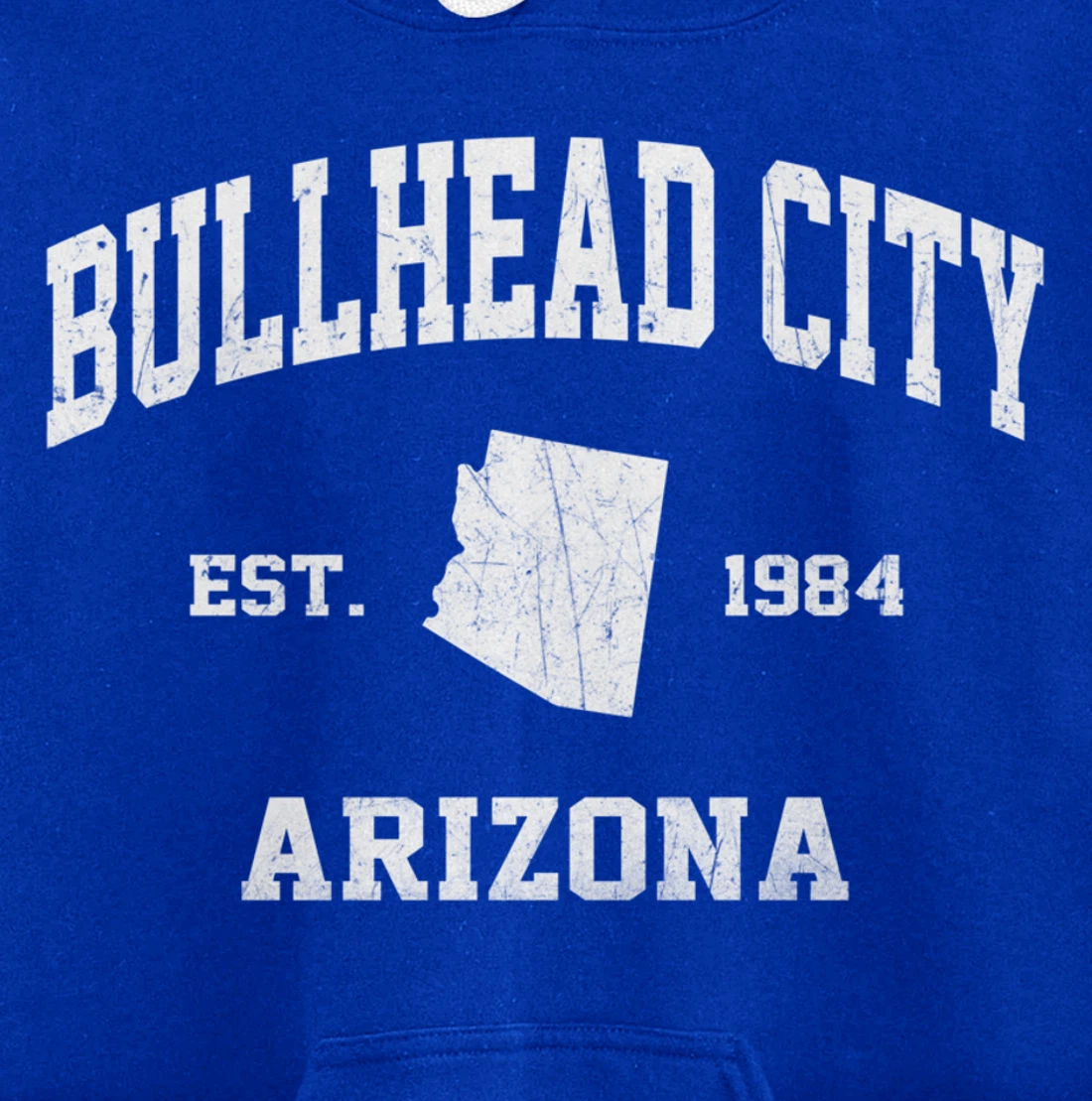 Bullhead City Arizona AZ vintage state Athletic style Pullover Hoodie