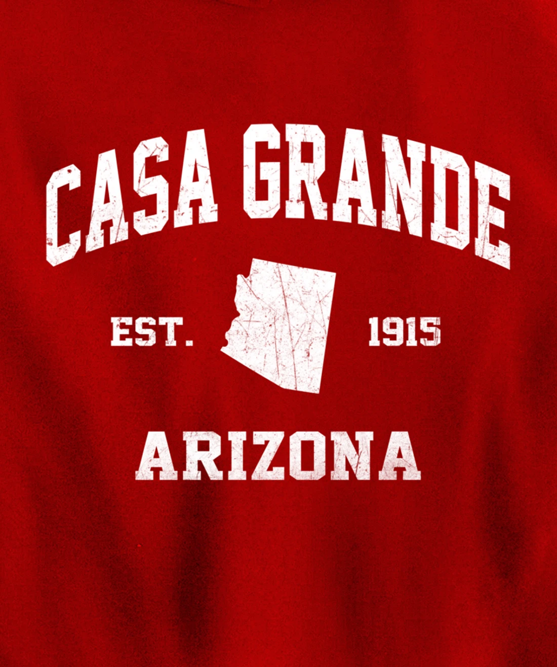 Casa Grande Arizona AZ vintage state Athletic style Pullover Hoodie
