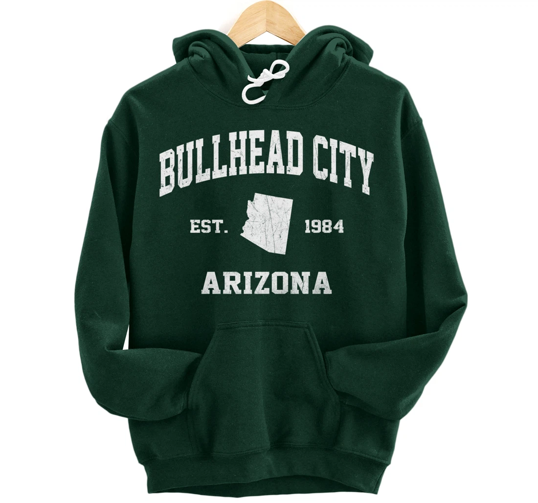 Bullhead City Arizona AZ vintage state Athletic style Pullover Hoodie