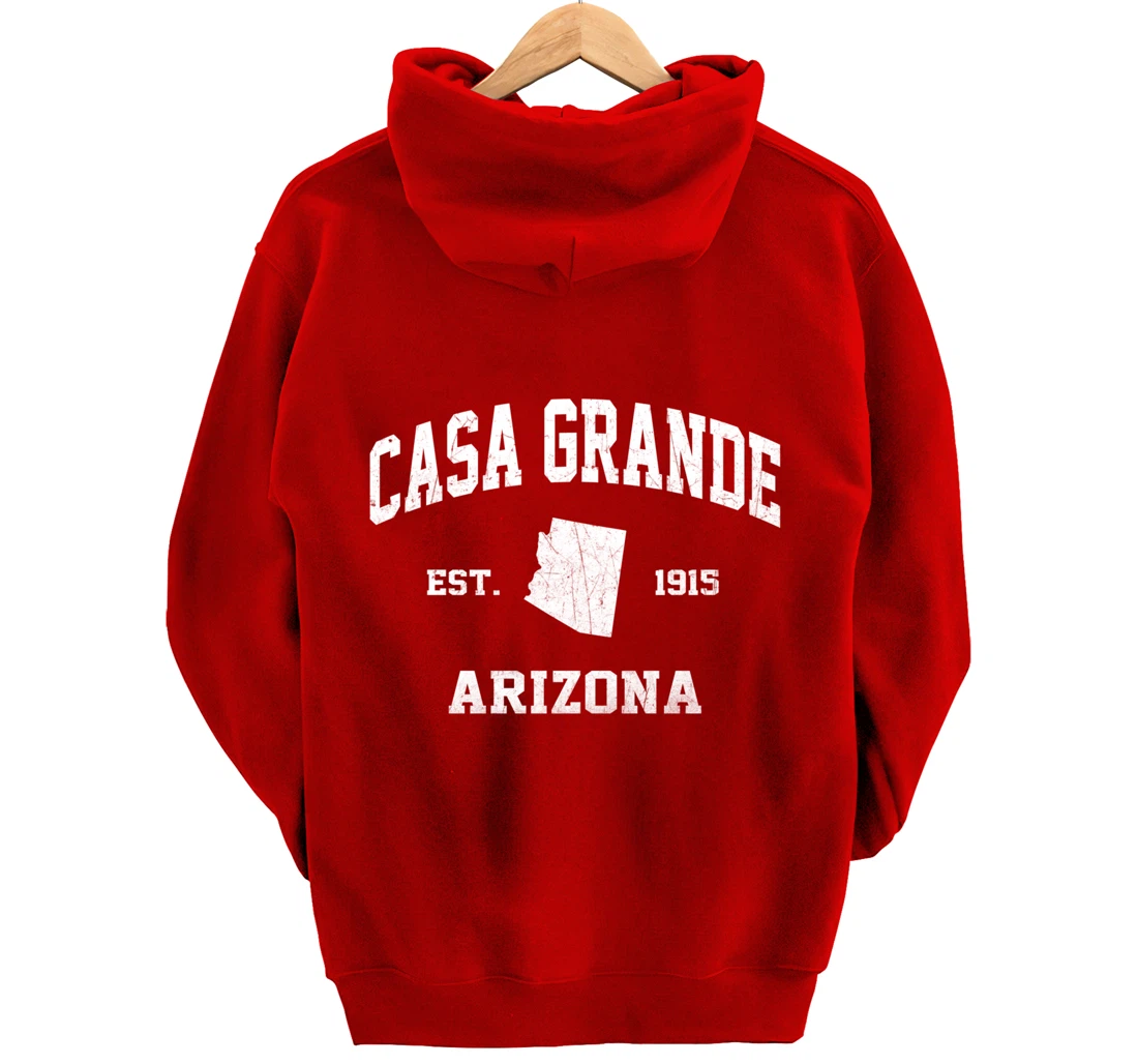 Casa Grande Arizona AZ vintage state Athletic style Pullover Hoodie