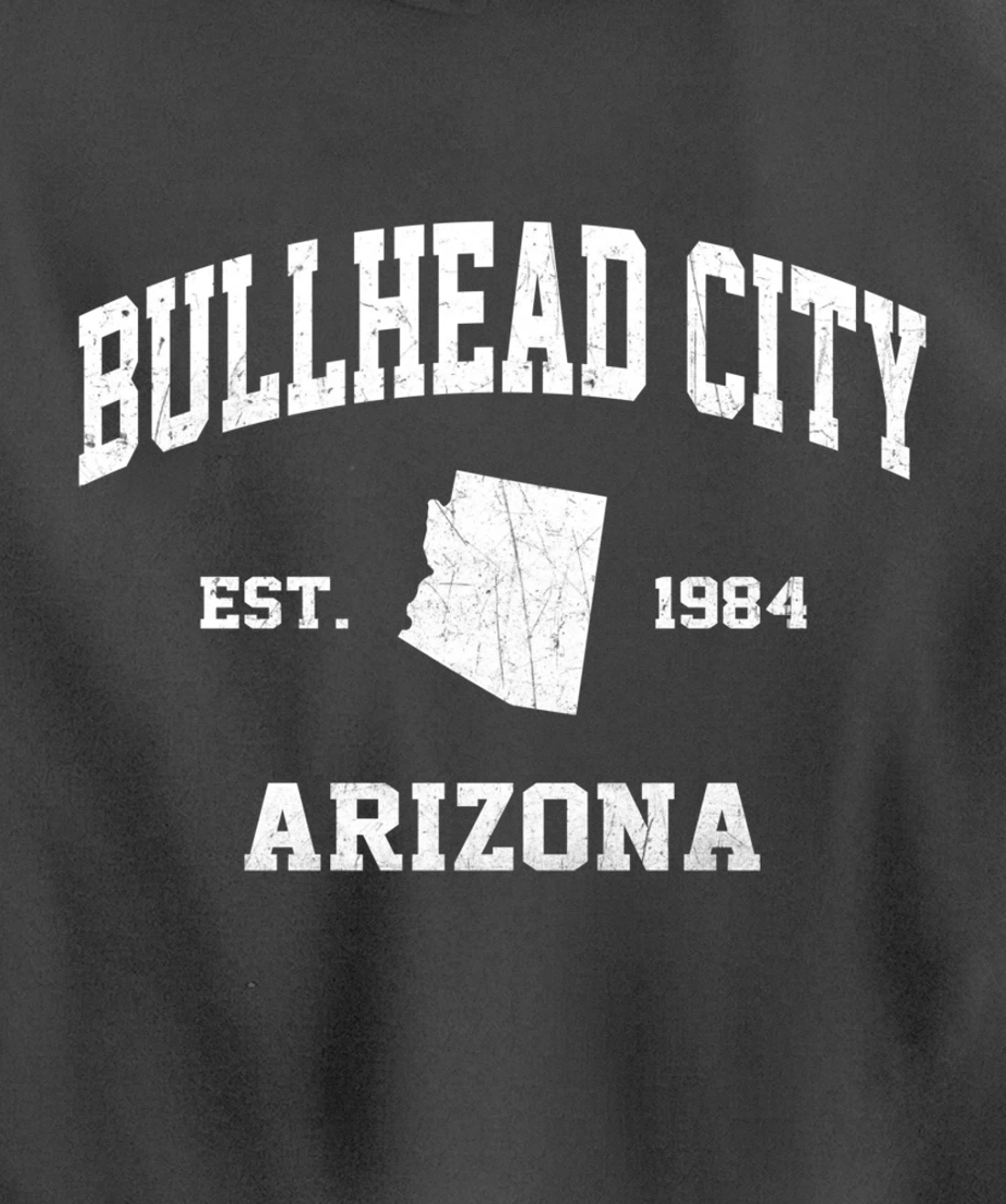 Bullhead City Arizona AZ vintage state Athletic style Pullover Hoodie