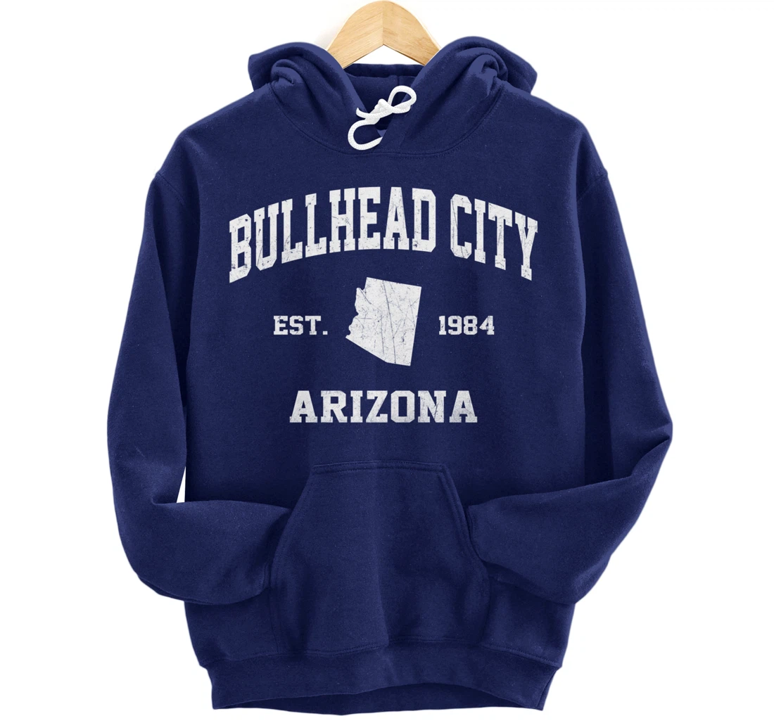 Bullhead City Arizona AZ vintage state Athletic style Pullover Hoodie