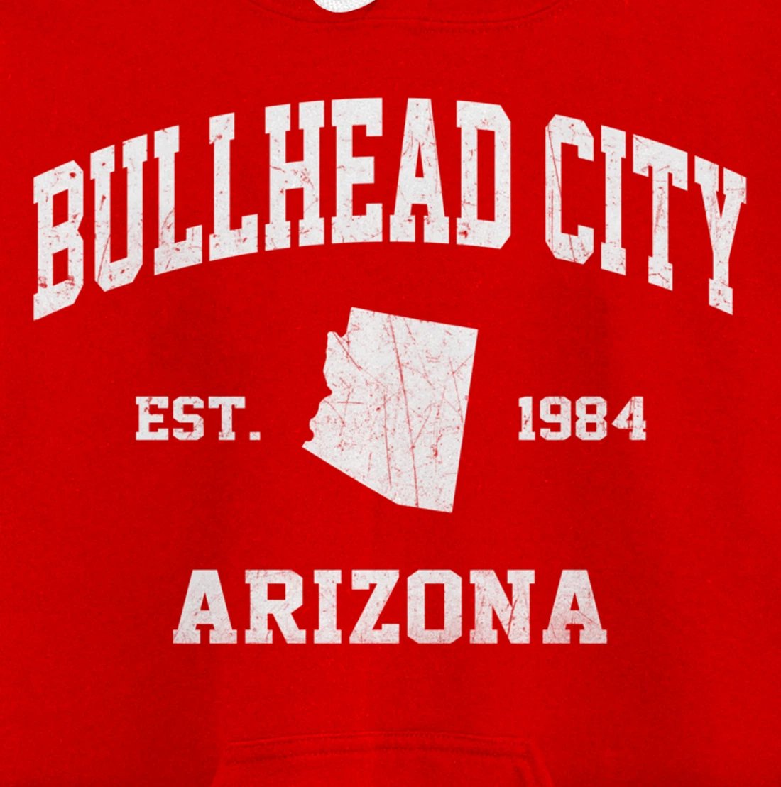 Bullhead City Arizona AZ vintage state Athletic style Pullover Hoodie