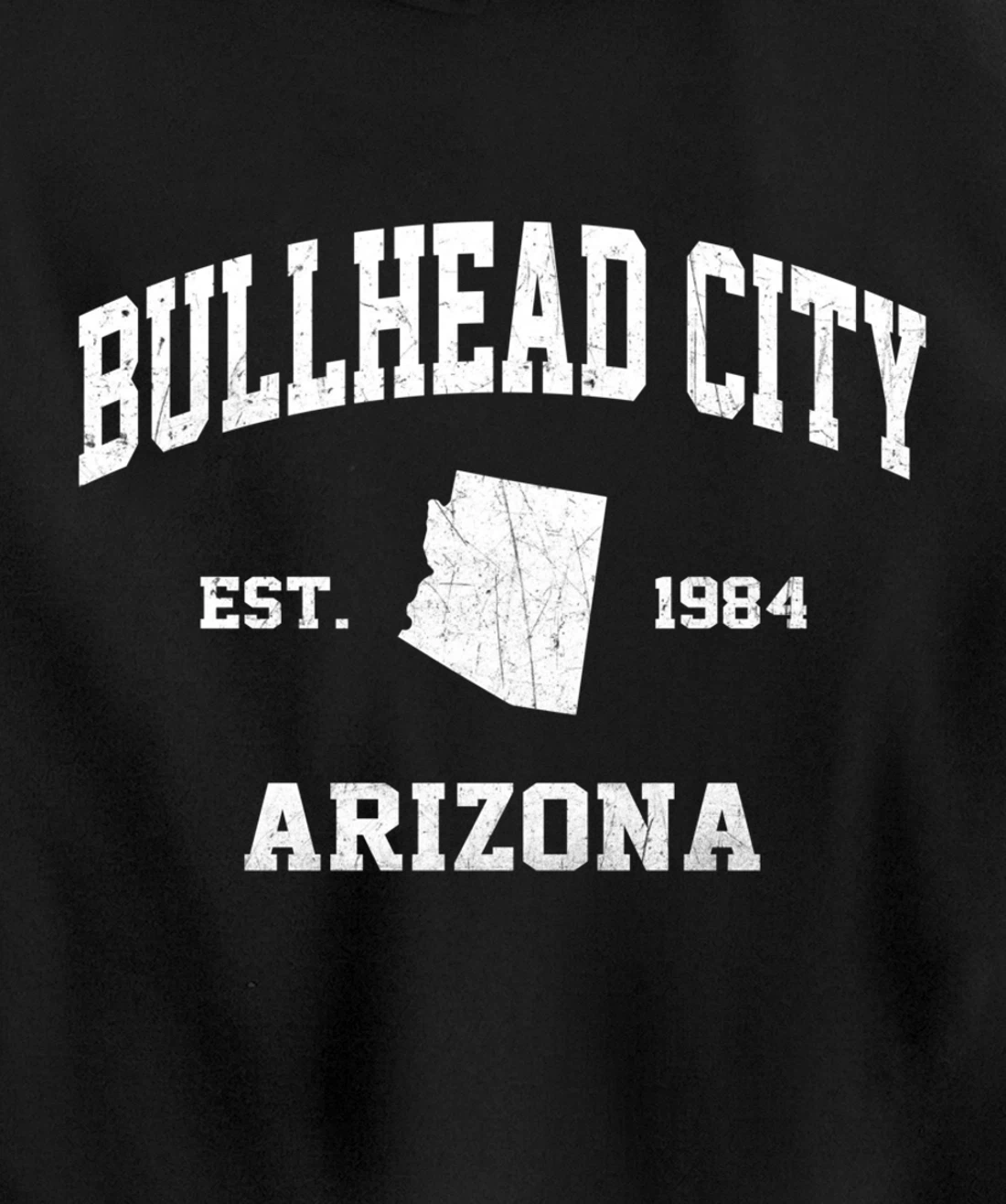 Bullhead City Arizona AZ vintage state Athletic style Pullover Hoodie