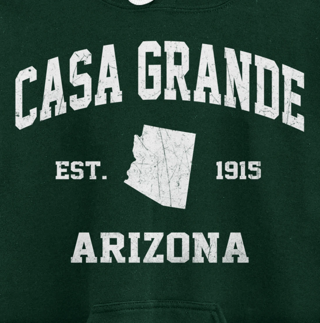 Casa Grande Arizona AZ vintage state Athletic style Pullover Hoodie