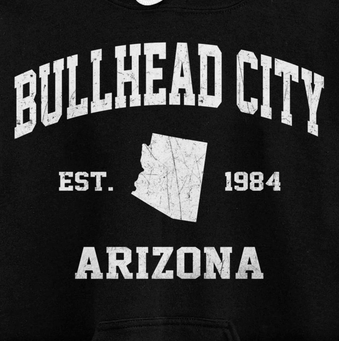 Bullhead City Arizona AZ vintage state Athletic style Pullover Hoodie
