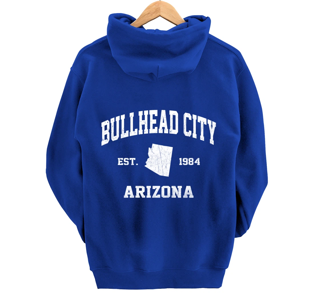 Bullhead City Arizona AZ vintage state Athletic style Pullover Hoodie