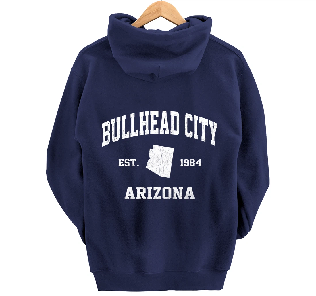 Bullhead City Arizona AZ vintage state Athletic style Pullover Hoodie