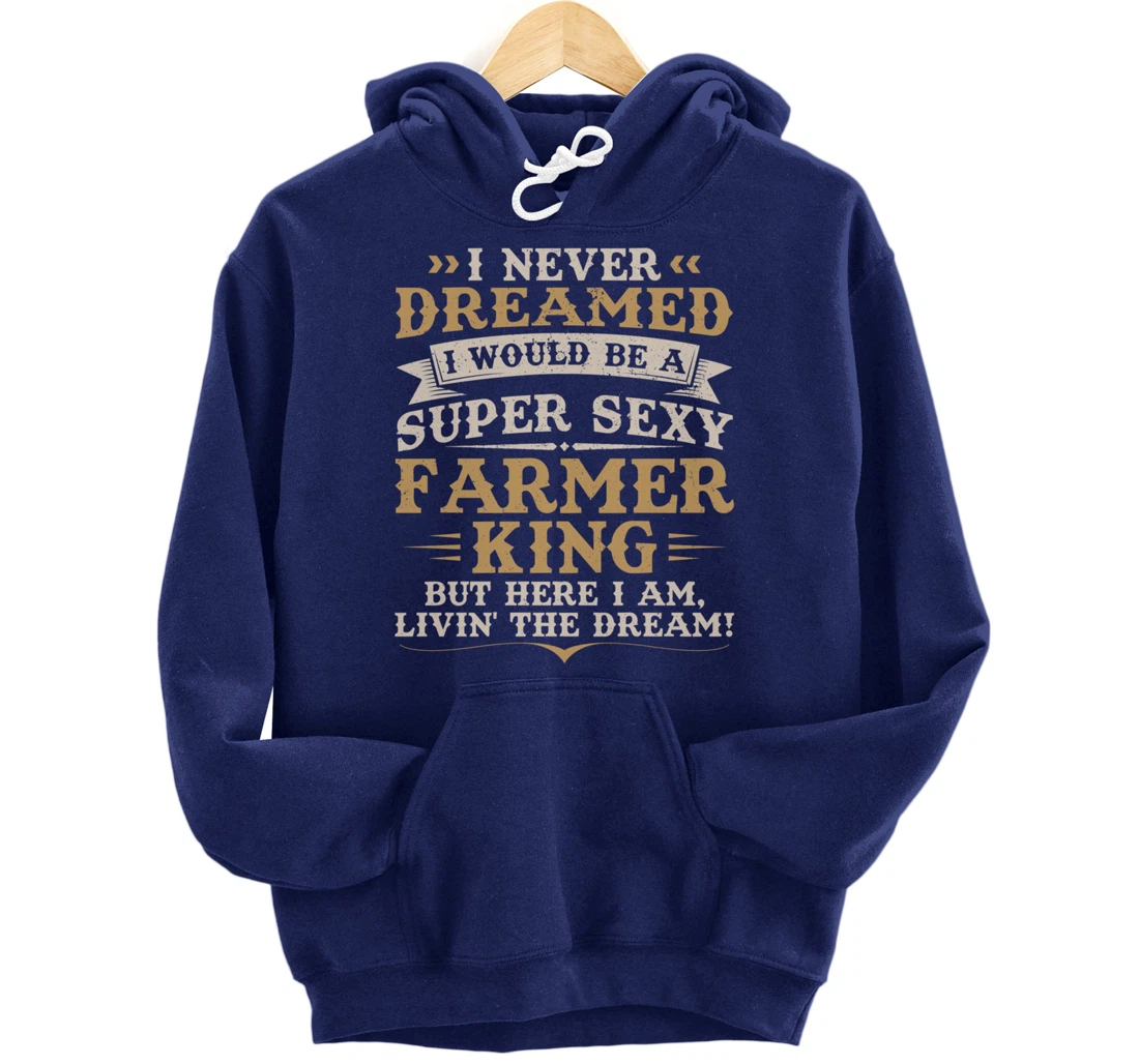 Funny Farming Lover Graphic for Men Farmer Pullover Hoodie