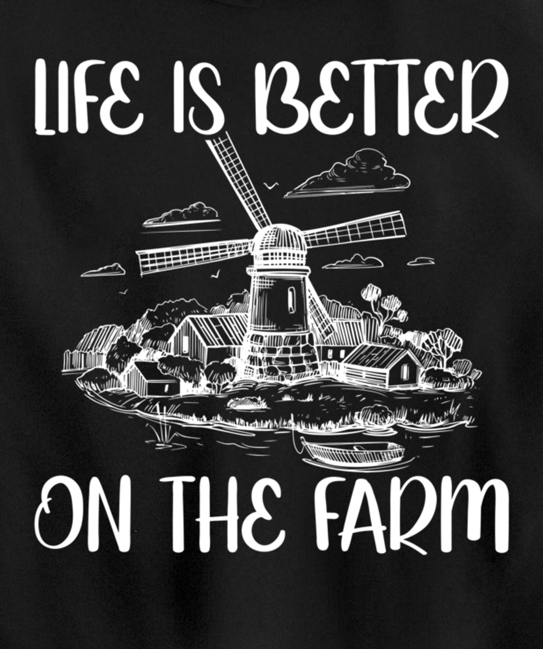 Funny Farm Lover Graphic for Women and Men Farmer Pullover Hoodie