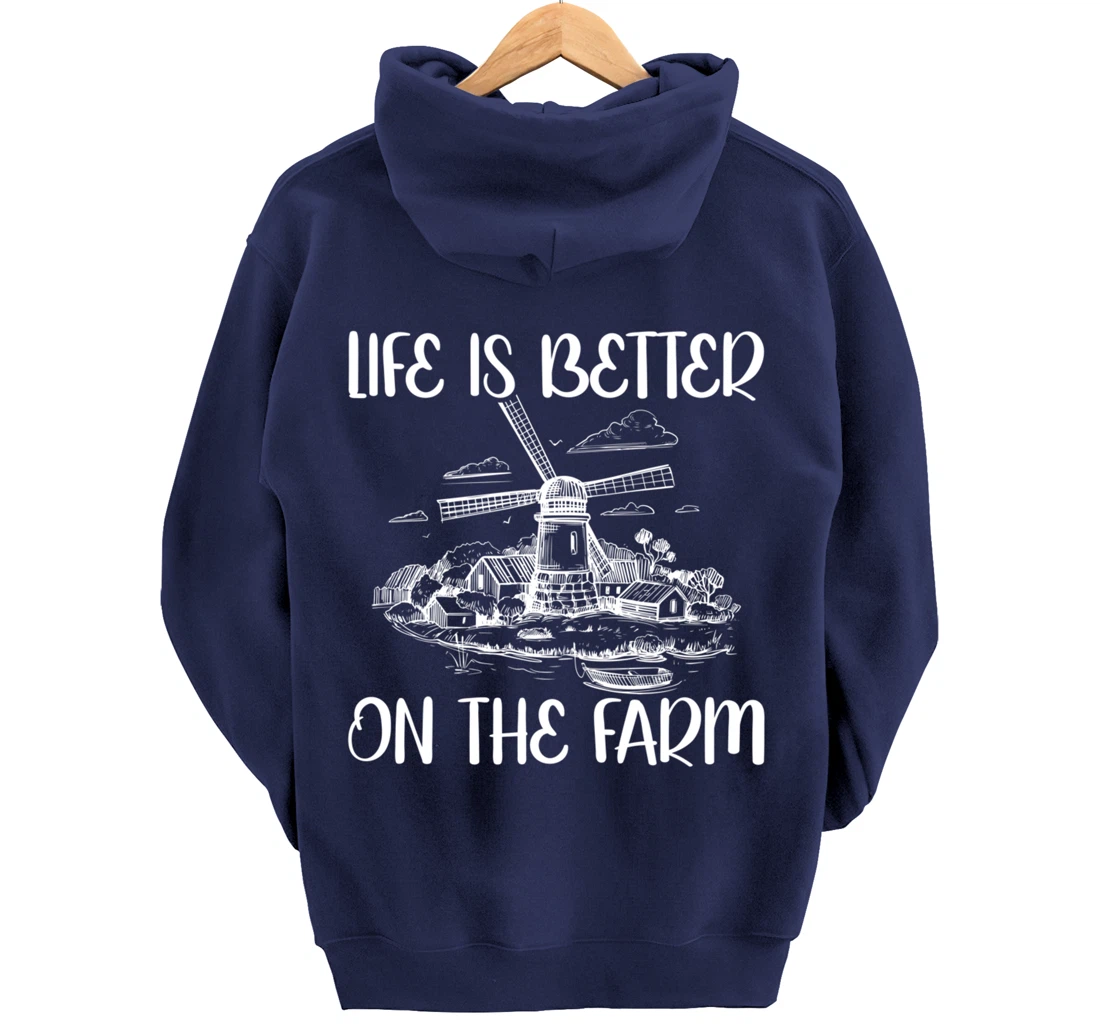 Funny Farm Lover Graphic for Women and Men Farmer Pullover Hoodie