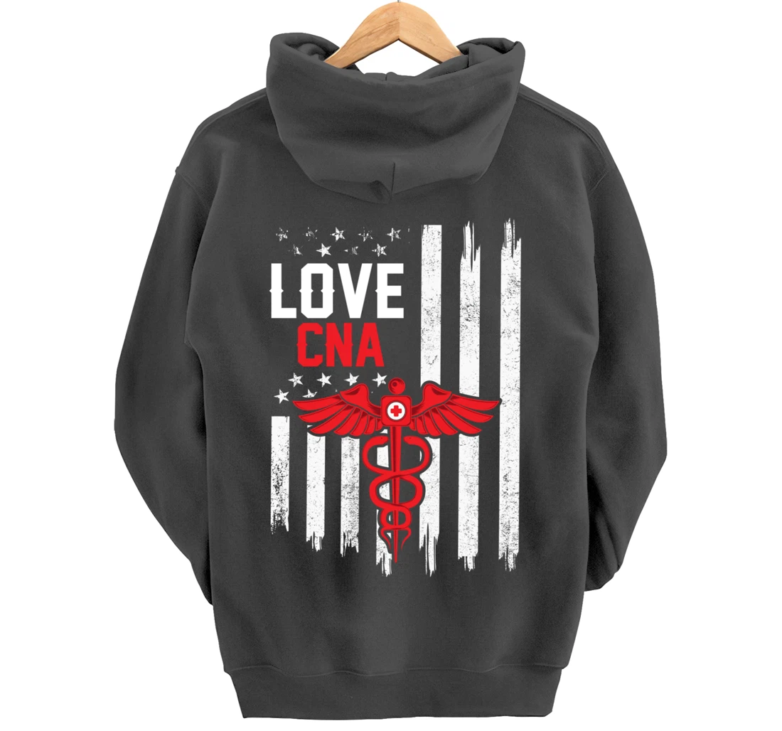 Frontline Medical Medic Workers Love CNA Women Men Pullover Hoodie