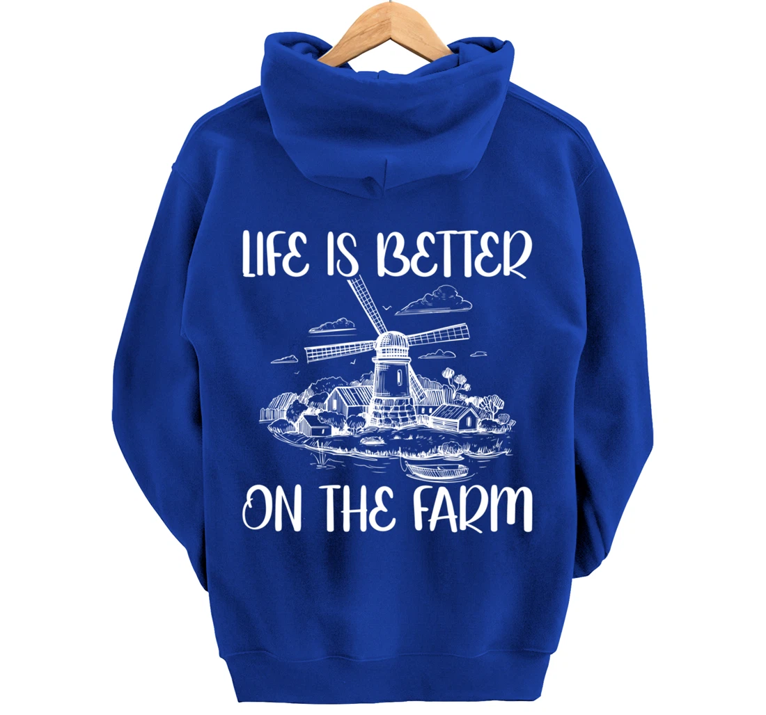 Funny Farm Lover Graphic for Women and Men Farmer Pullover Hoodie