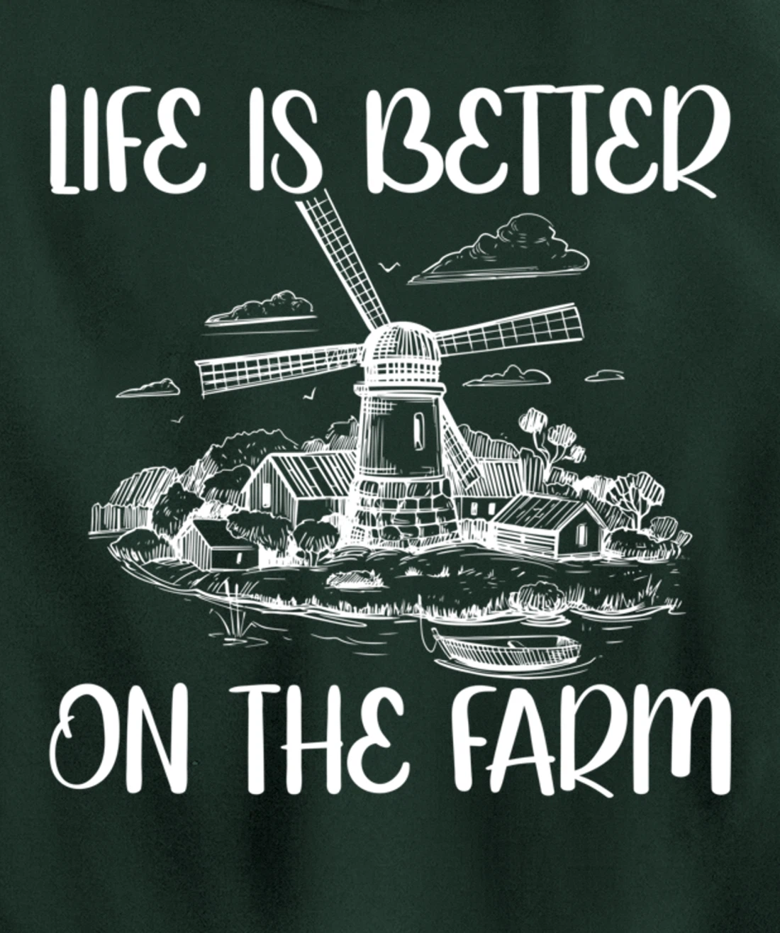 Funny Farm Lover Graphic for Women and Men Farmer Pullover Hoodie