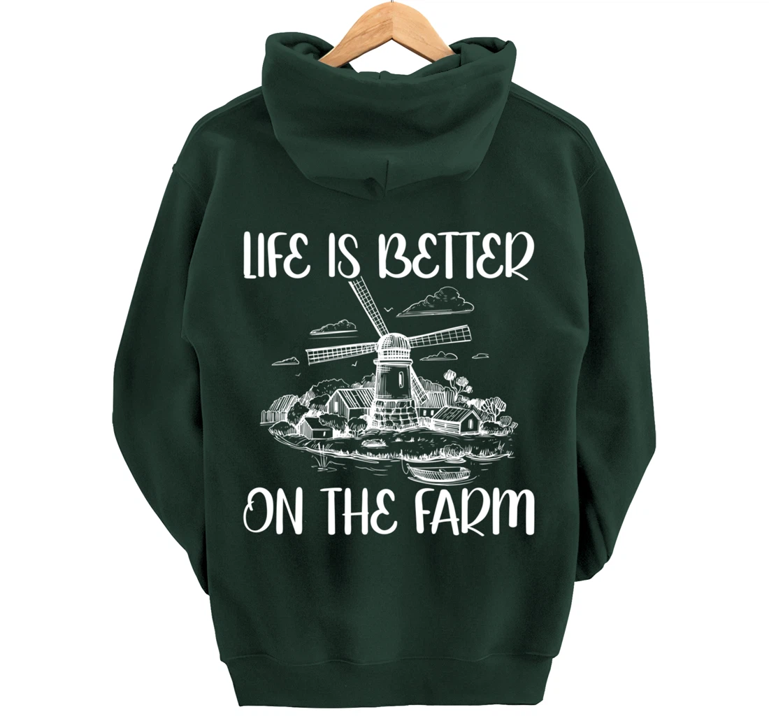 Funny Farm Lover Graphic for Women and Men Farmer Pullover Hoodie