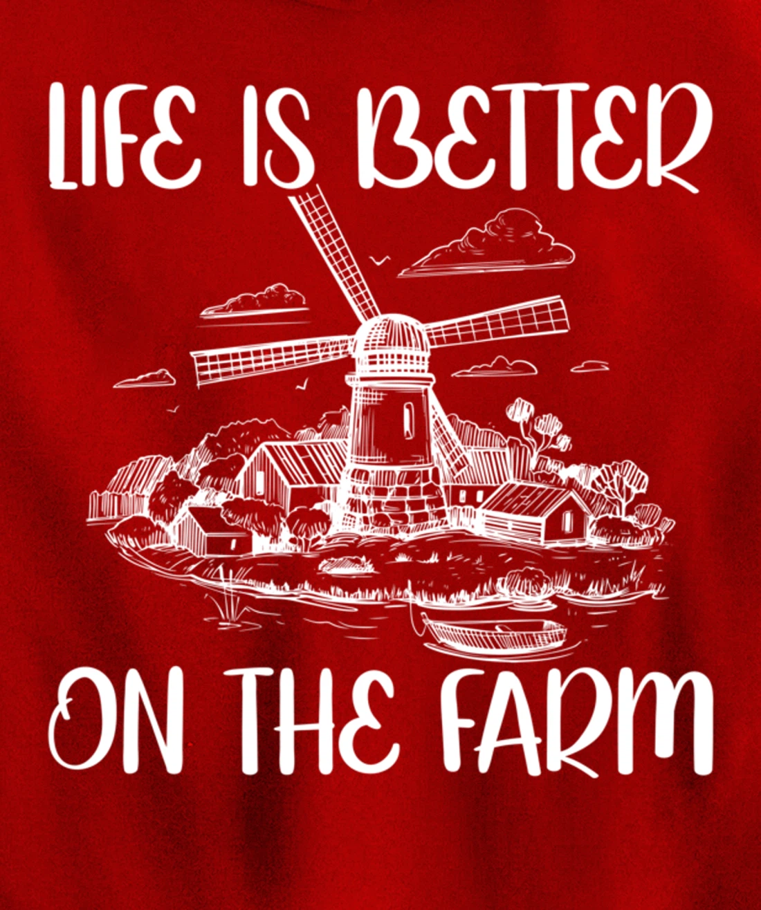 Funny Farm Lover Graphic for Women and Men Farmer Pullover Hoodie