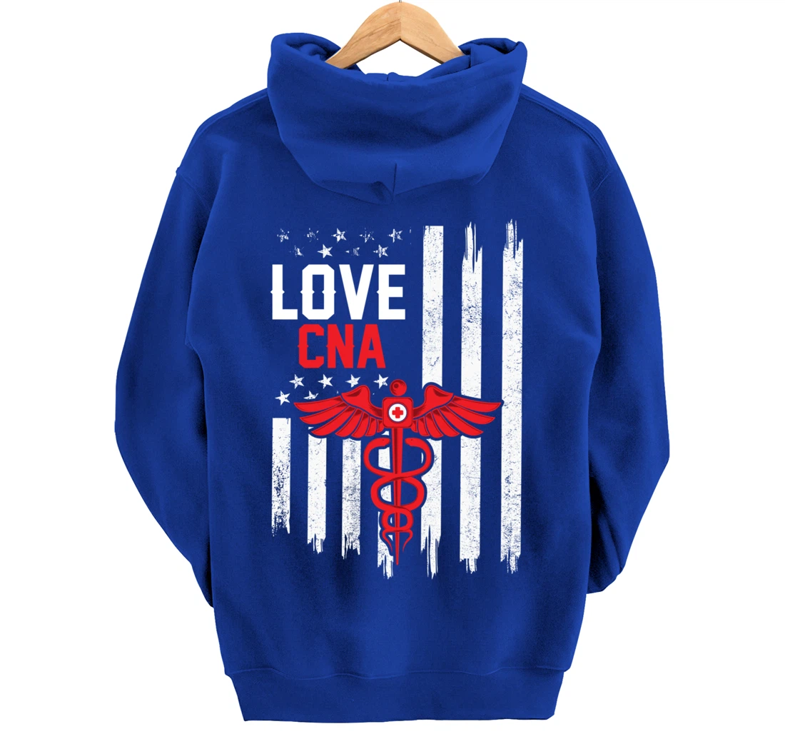 Frontline Medical Medic Workers Love CNA Women Men Pullover Hoodie