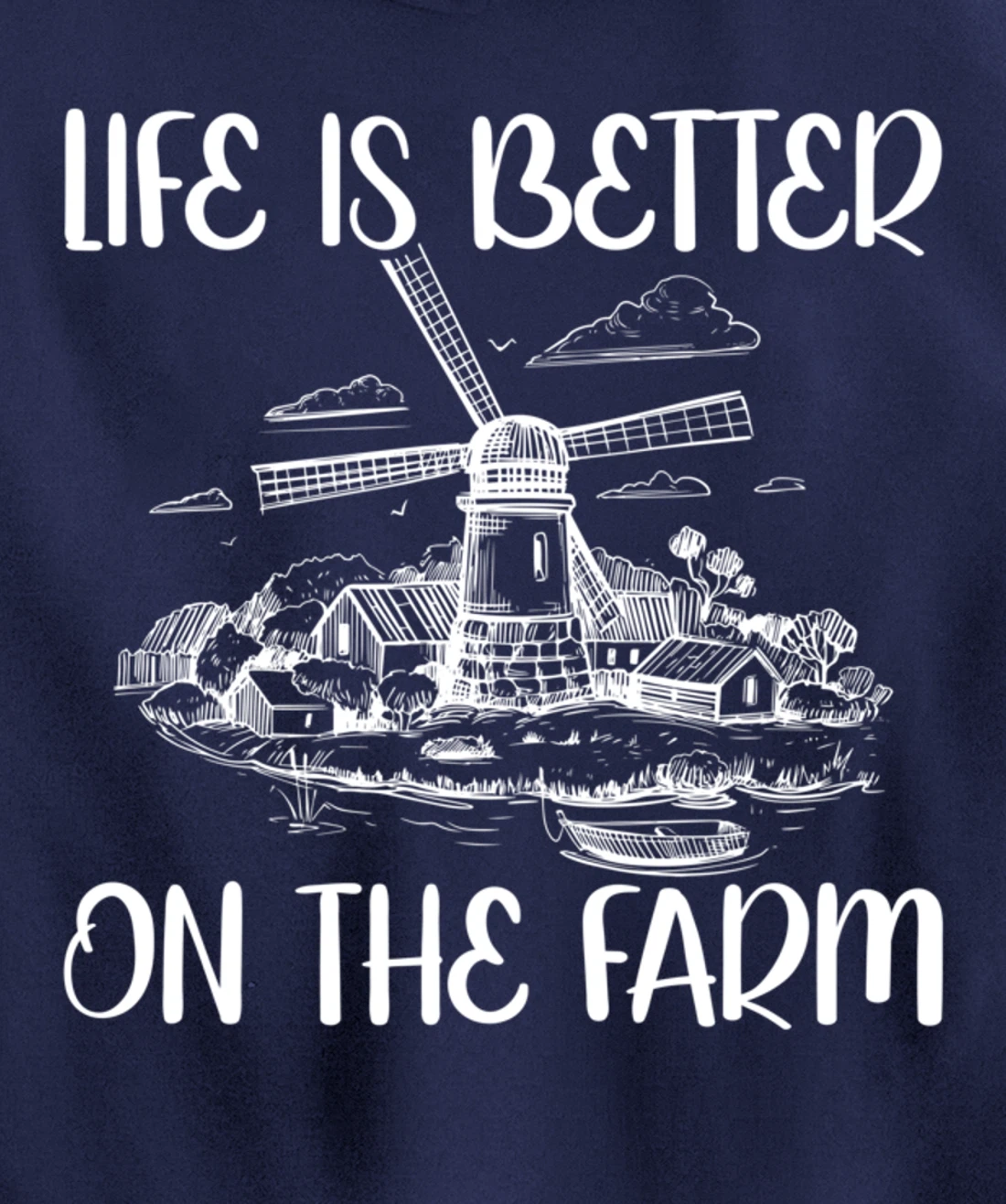 Funny Farm Lover Graphic for Women and Men Farmer Pullover Hoodie
