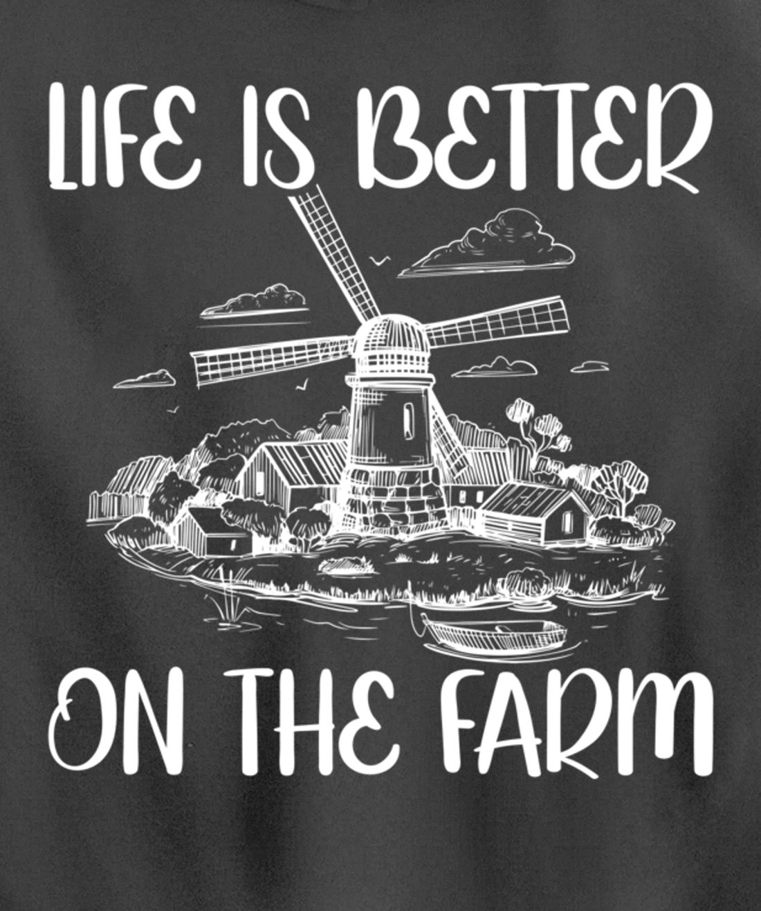 Funny Farm Lover Graphic for Women and Men Farmer Pullover Hoodie