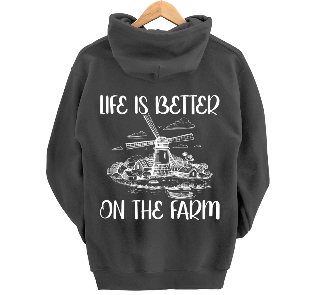 Funny Farm Lover Graphic for Women and Men Farmer Pullover Hoodie