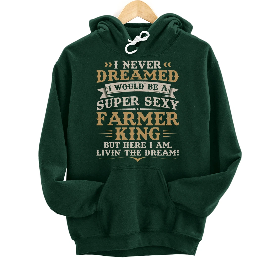 Funny Farming Lover Graphic for Men Farmer Pullover Hoodie