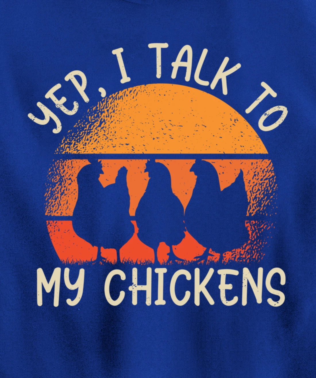 Funny Farm Lover Chickens Graphic for Women and Men Farmer Pullover Hoodie