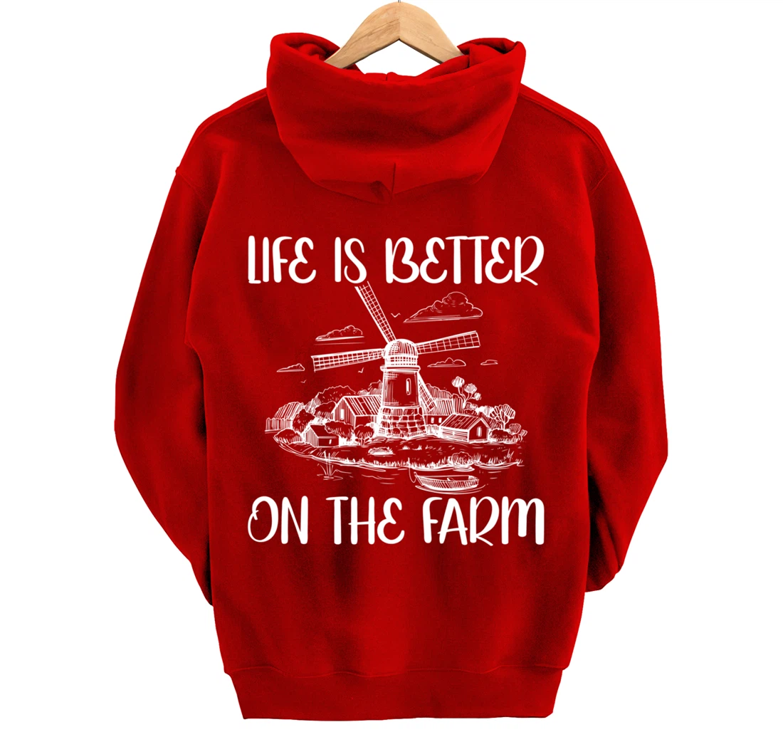 Funny Farm Lover Graphic for Women and Men Farmer Pullover Hoodie