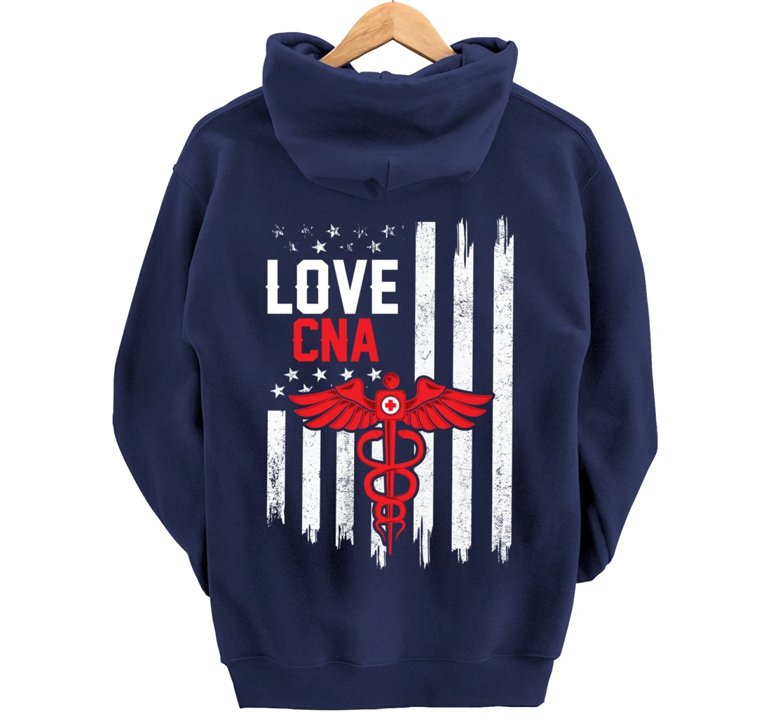 Frontline Medical Medic Workers Love CNA Women Men Pullover Hoodie