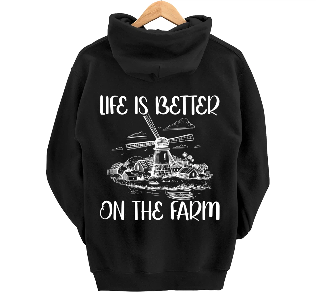 Funny Farm Lover Graphic for Women and Men Farmer Pullover Hoodie