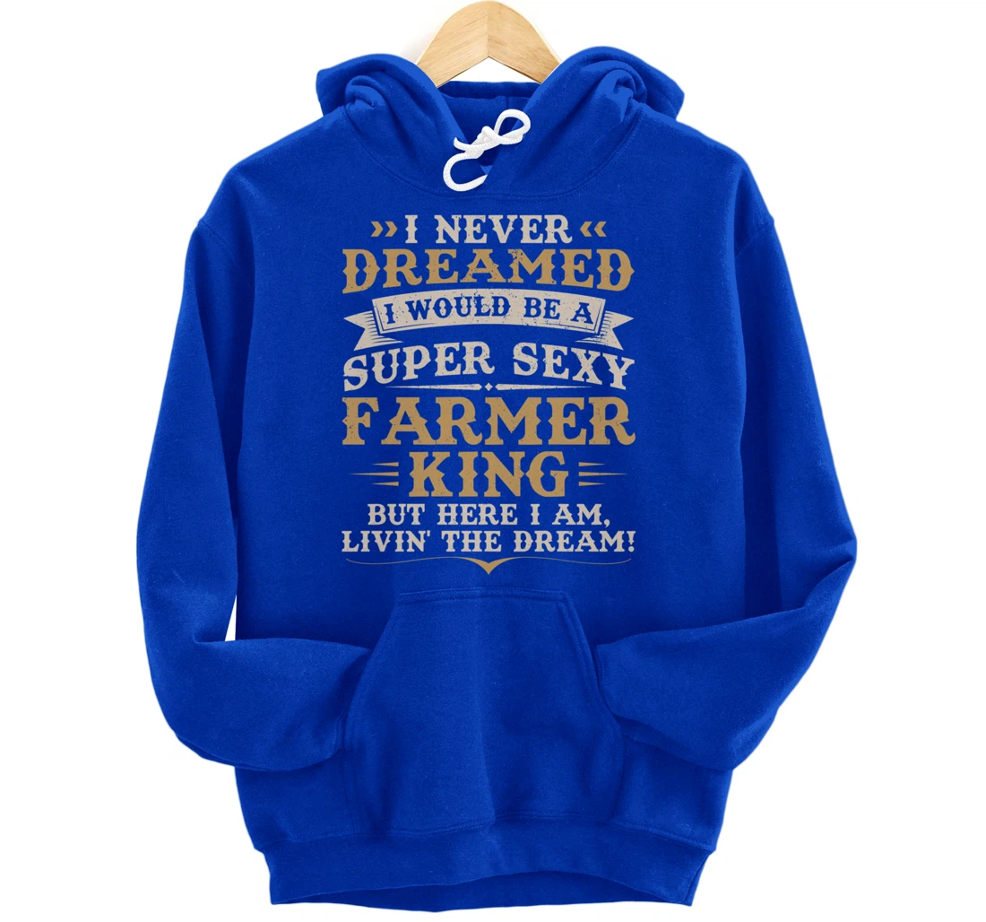 Funny Farming Lover Graphic for Men Farmer Pullover Hoodie
