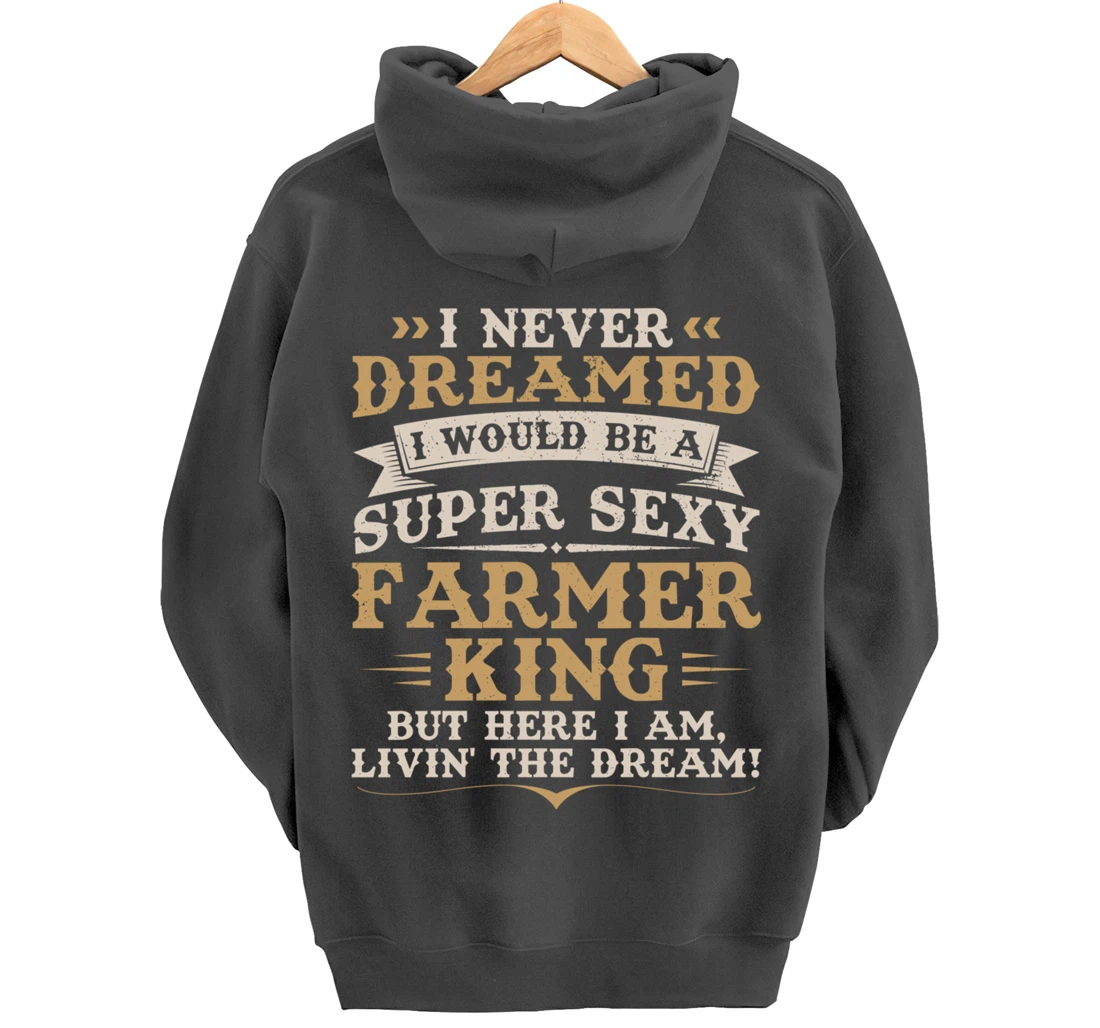 Funny Farming Lover Graphic for Men Farmer Pullover Hoodie