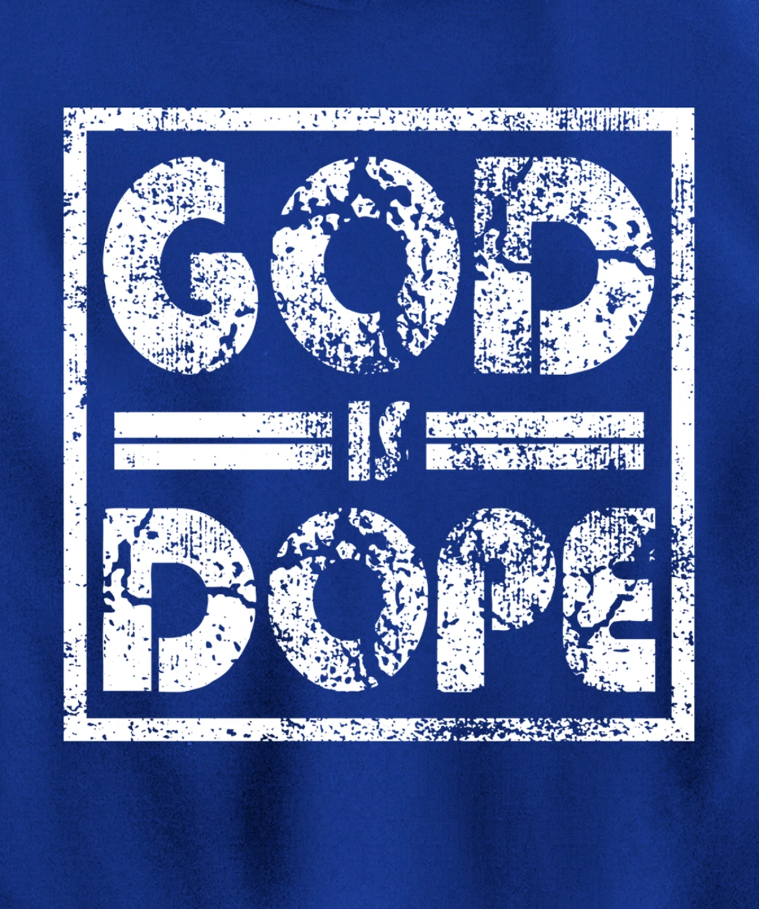 Distressed Design Religious Spiritual Grunge Faithful Pullover Hoodie