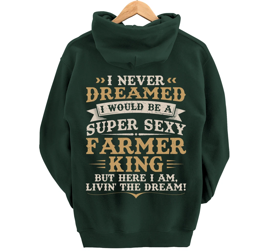 Funny Farming Lover Graphic for Men Farmer Pullover Hoodie