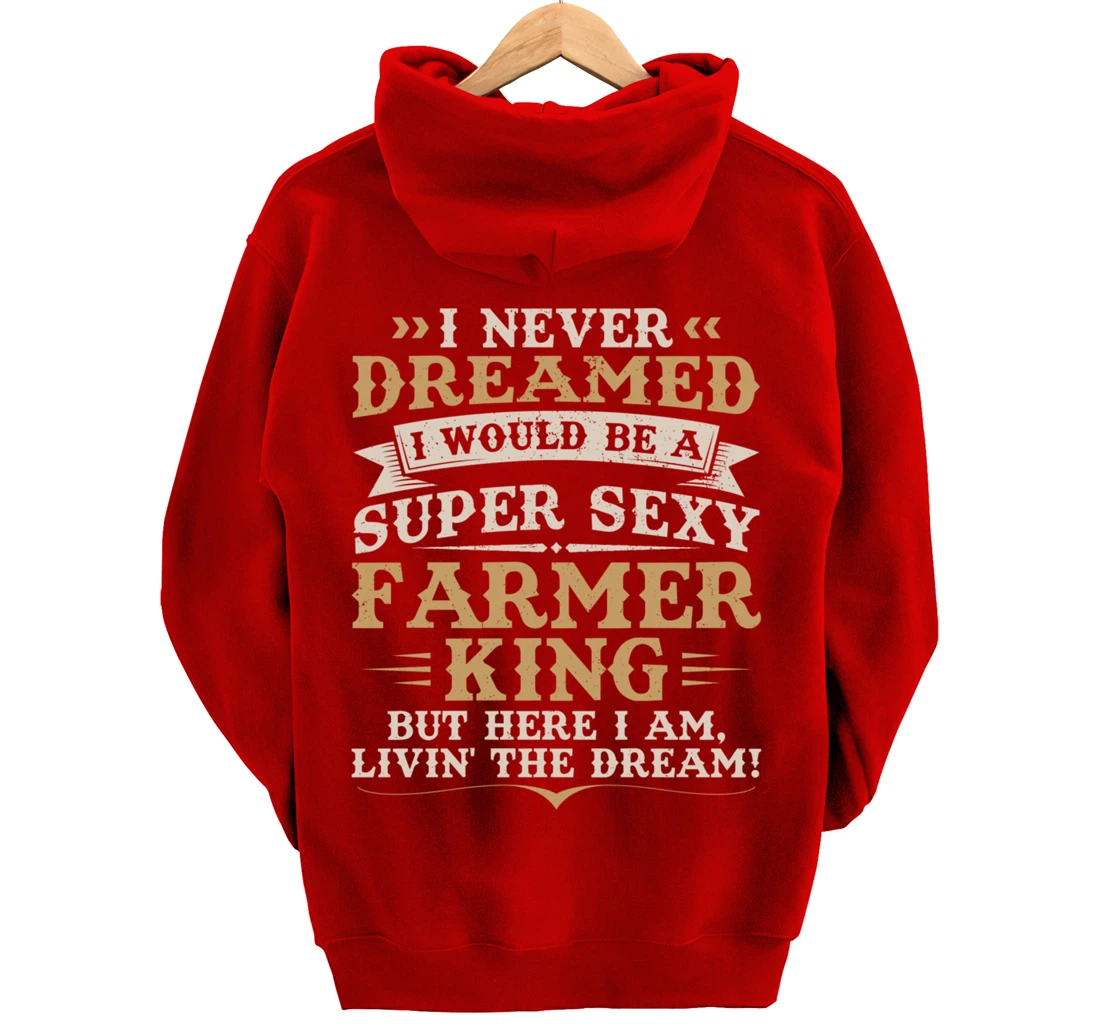 Funny Farming Lover Graphic for Men Farmer Pullover Hoodie