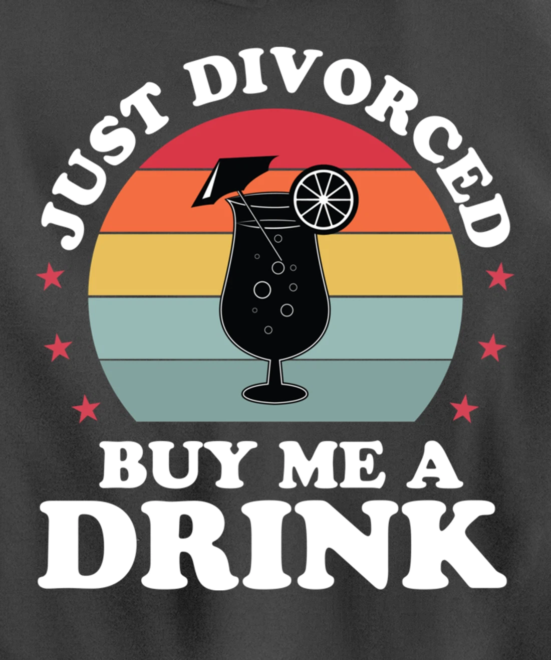 Just Divorced Funny Divorce Party Celebration Women Divorcee Pullover Hoodie