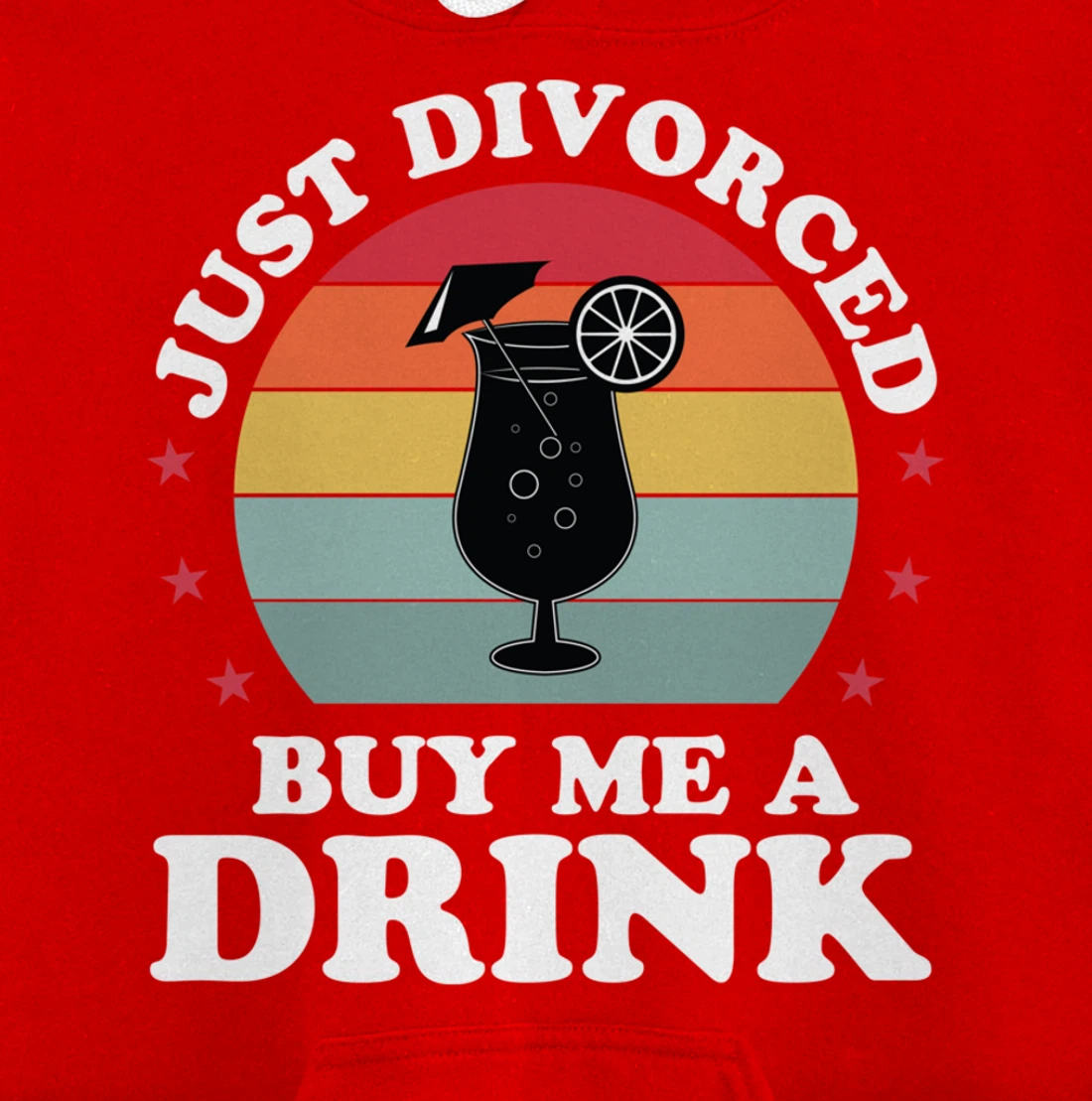 Just Divorced Funny Divorce Party Celebration Women Divorcee Pullover Hoodie