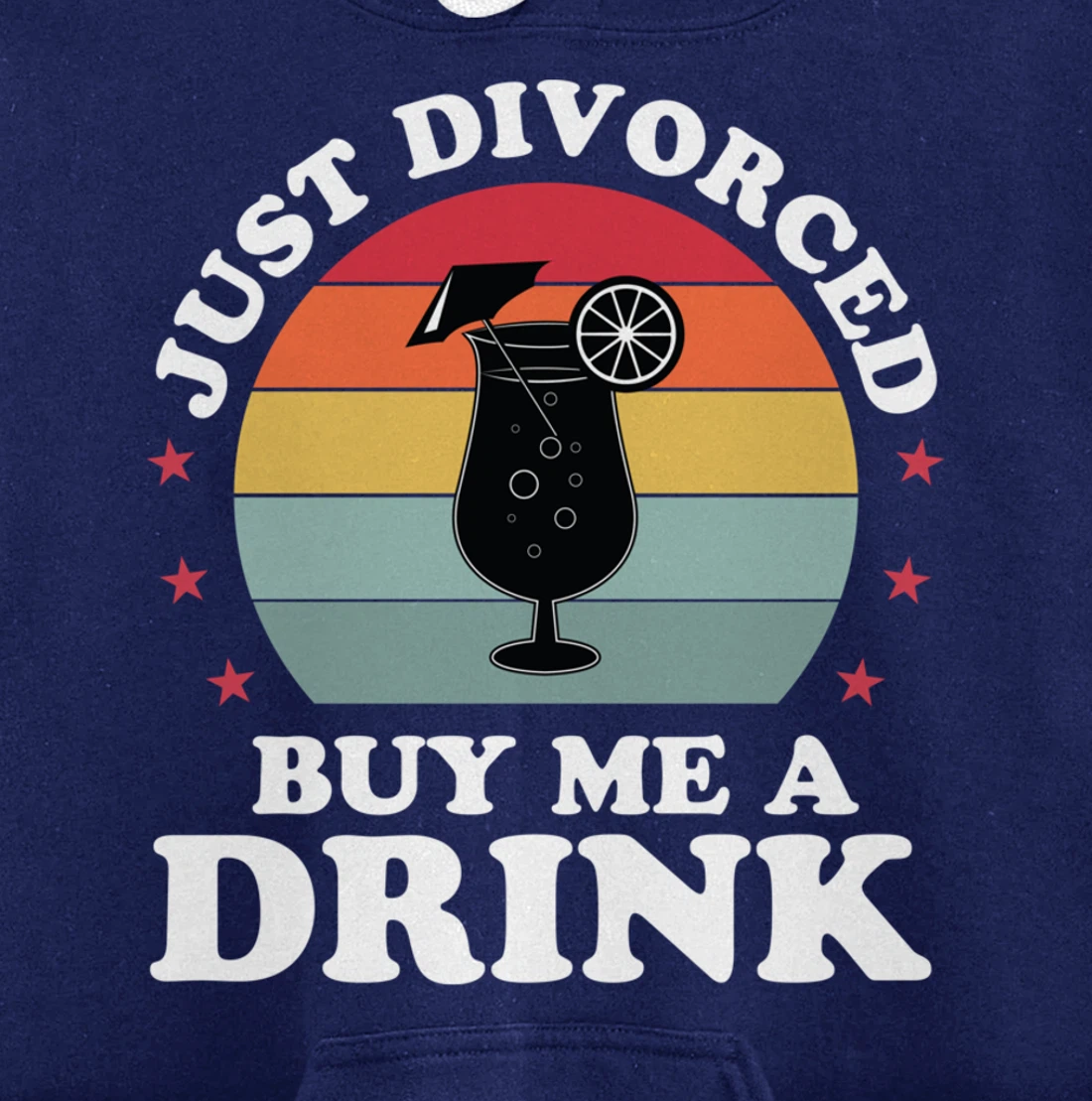 Just Divorced Funny Divorce Party Celebration Women Divorcee Pullover Hoodie