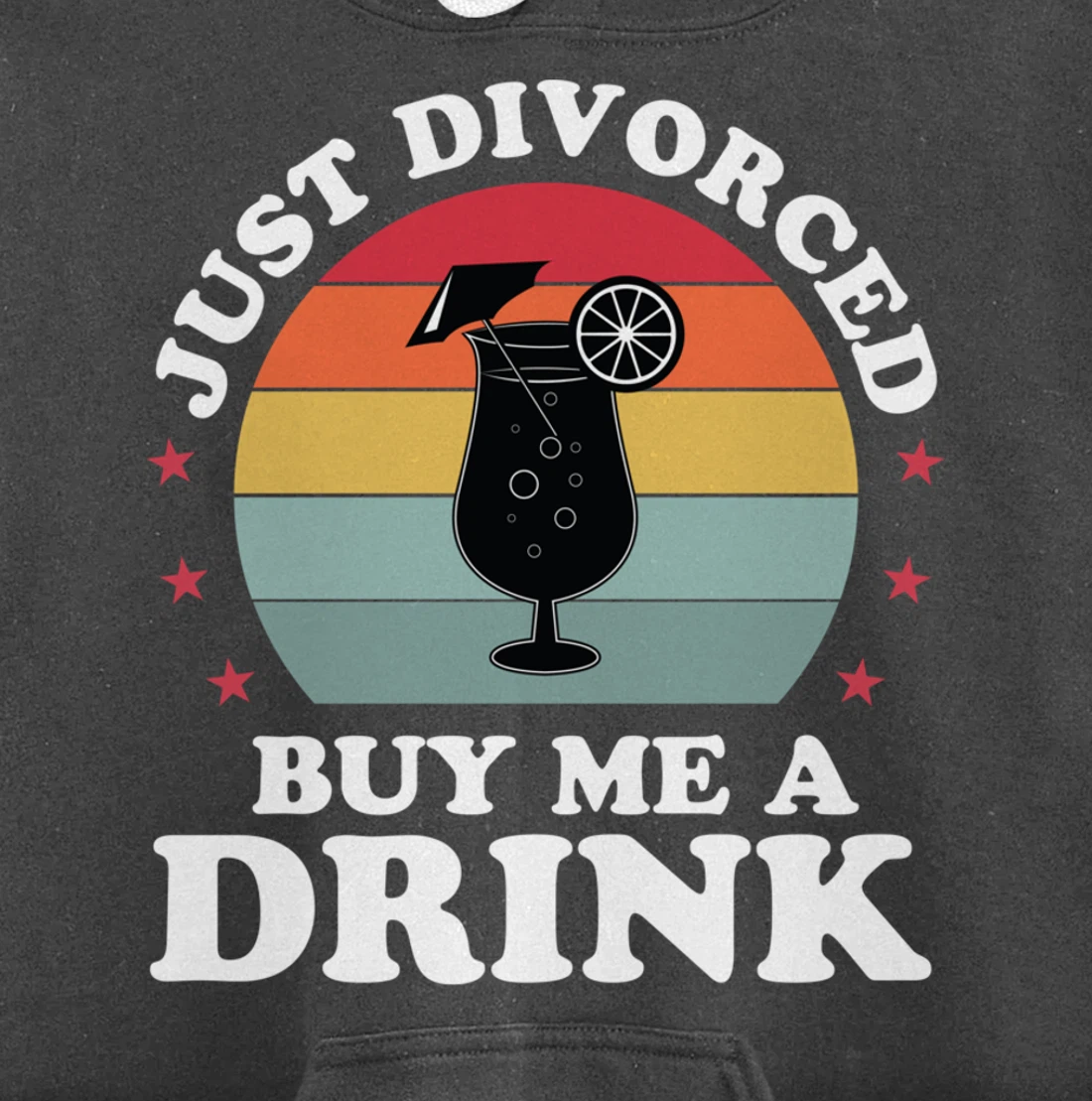 Just Divorced Funny Divorce Party Celebration Women Divorcee Pullover Hoodie