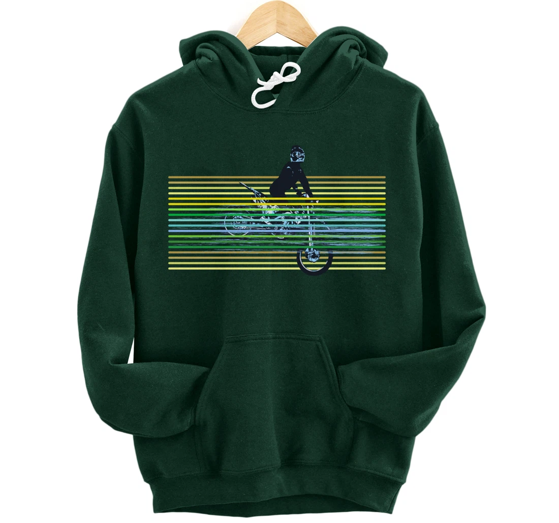 Dirt Bike with Rider Jump Vintage Motocross Motorbike Braaap Pullover Hoodie