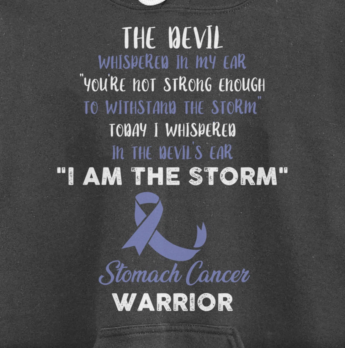 Stomach Cancer Fight Cancer Ribbon Pullover Hoodie