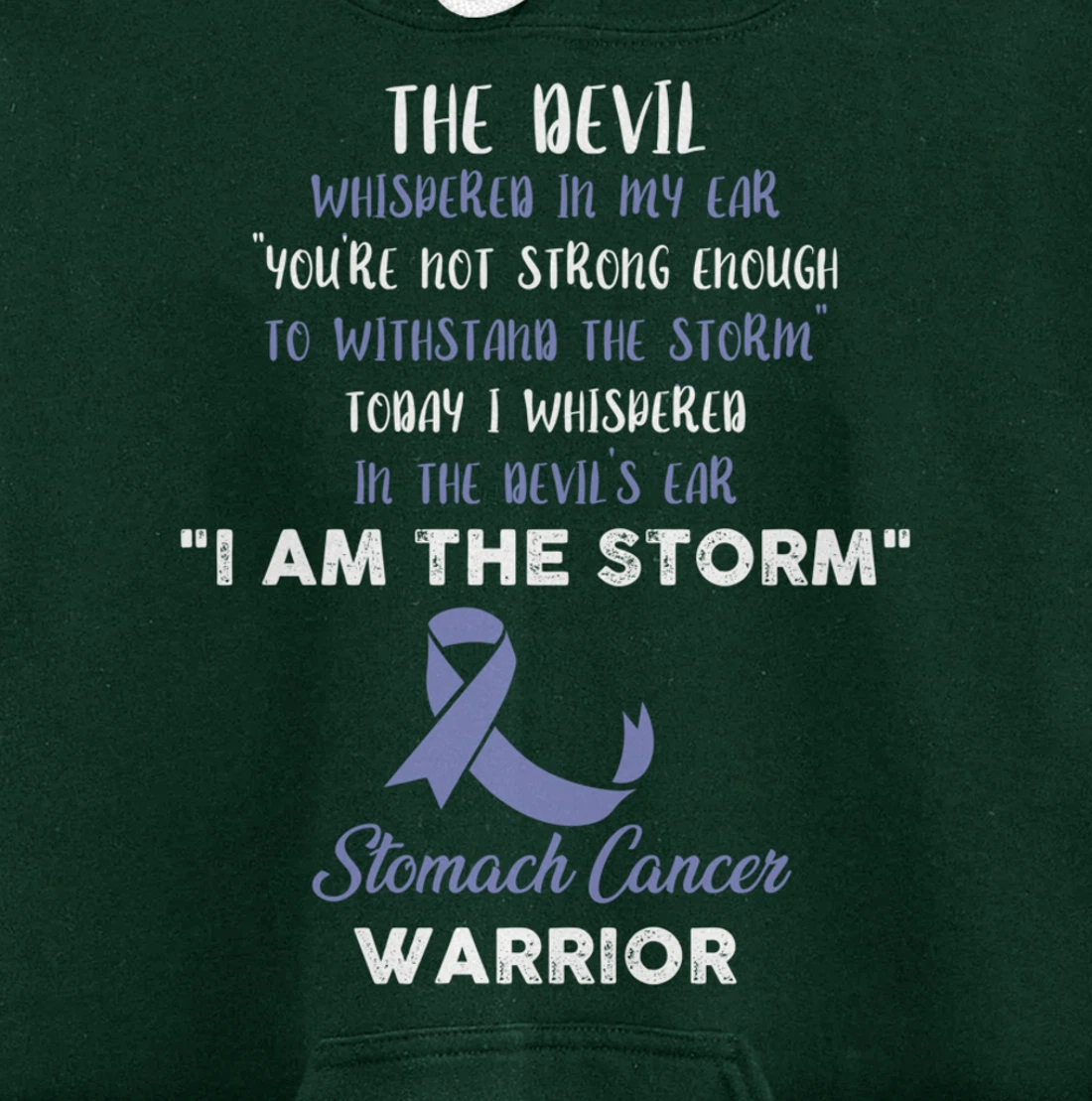 Stomach Cancer Fight Cancer Ribbon Pullover Hoodie