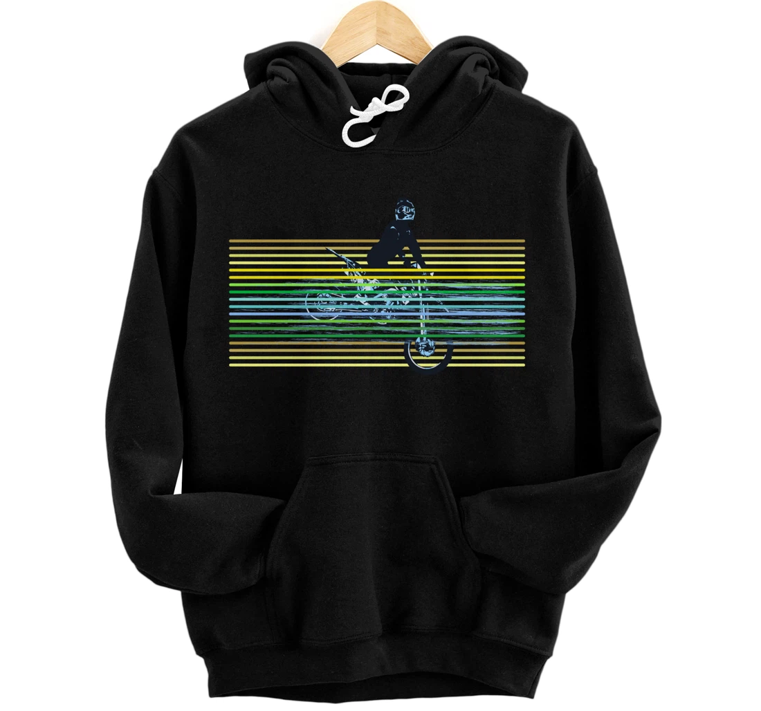 Dirt Bike with Rider Jump Vintage Motocross Motorbike Braaap Pullover Hoodie