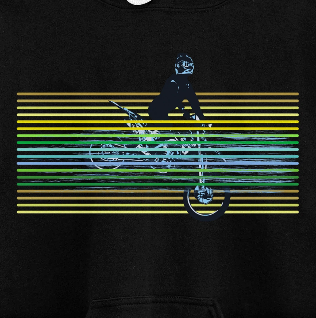 Dirt Bike with Rider Jump Vintage Motocross Motorbike Braaap Pullover Hoodie