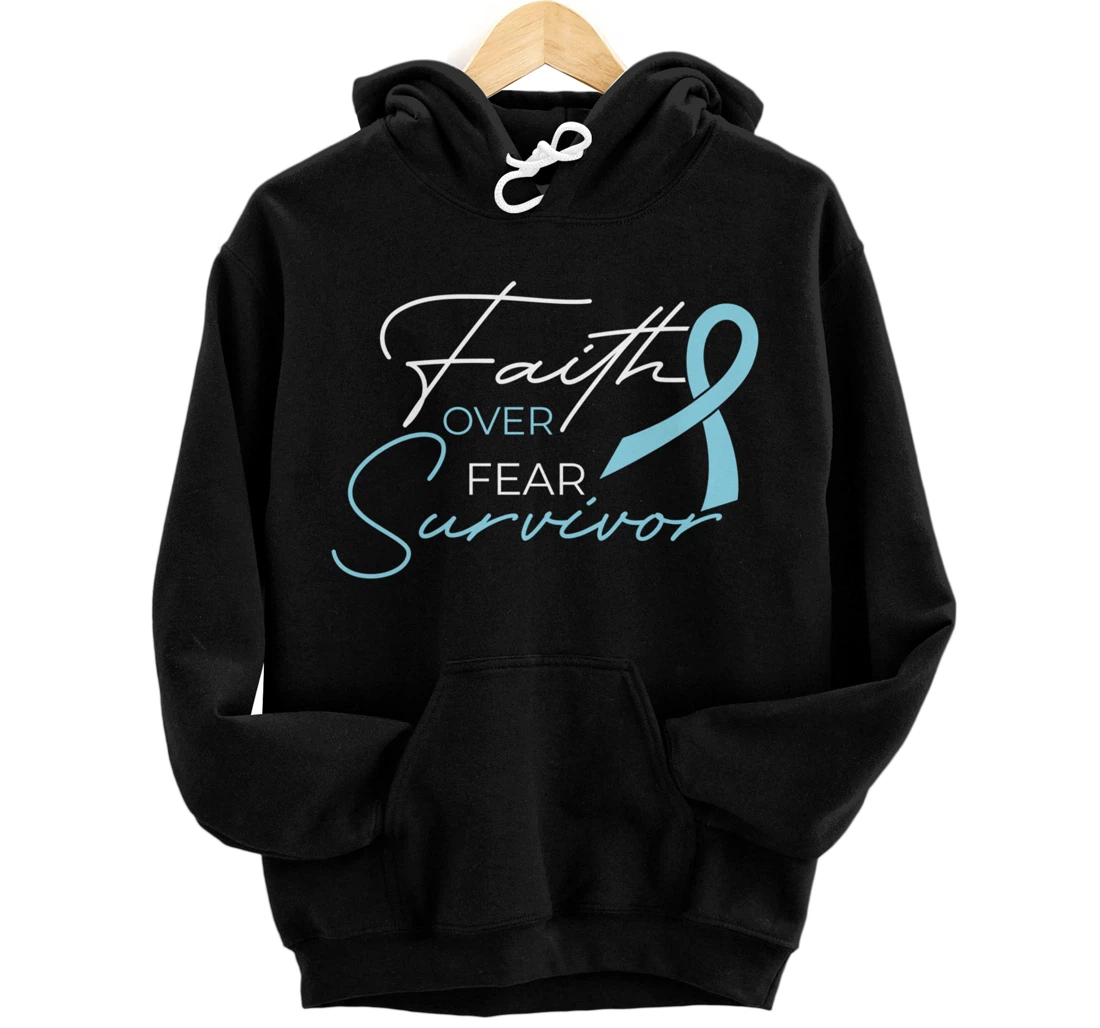 Prostate Cancer Fight Cancer Ribbon Pullover Hoodie