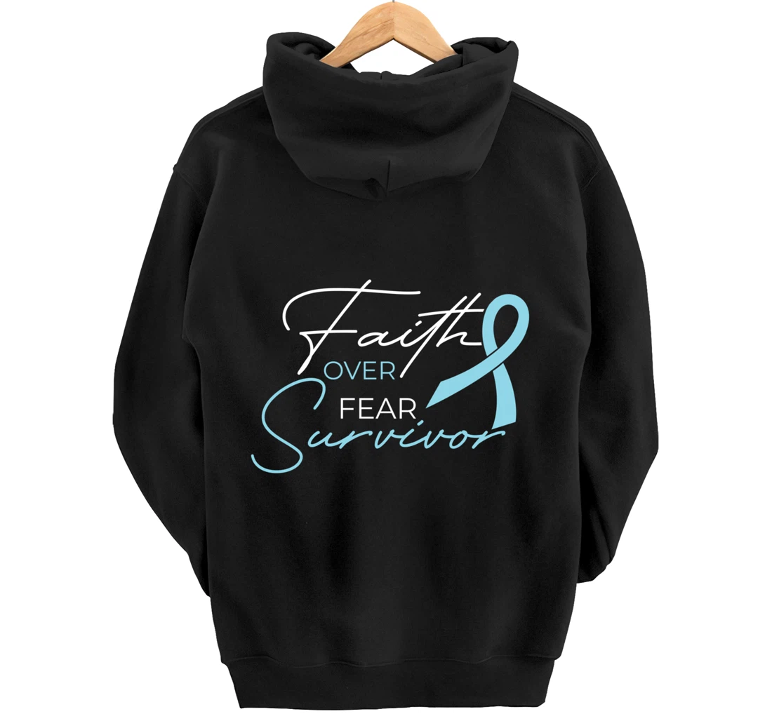 Prostate Cancer Fight Cancer Ribbon Pullover Hoodie