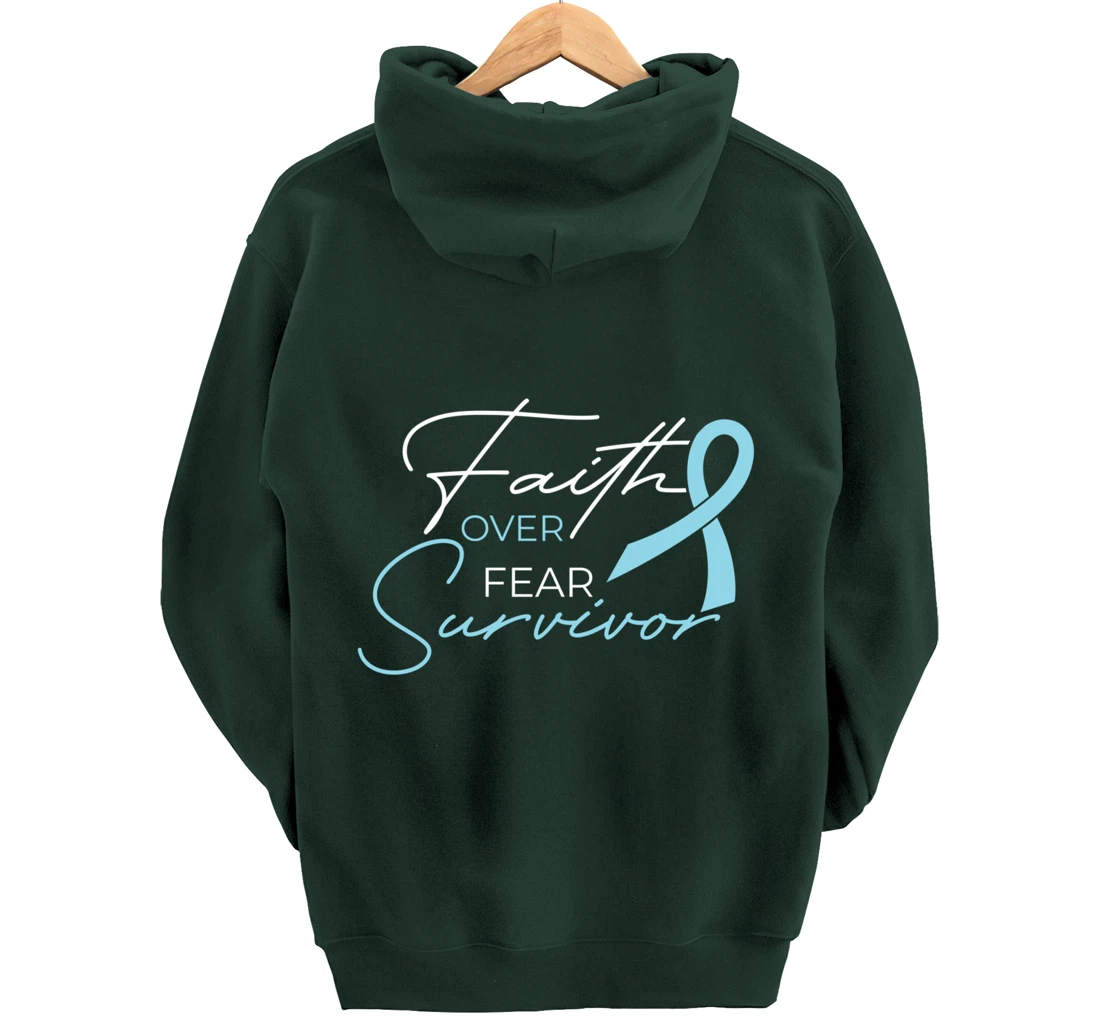 Prostate Cancer Fight Cancer Ribbon Pullover Hoodie