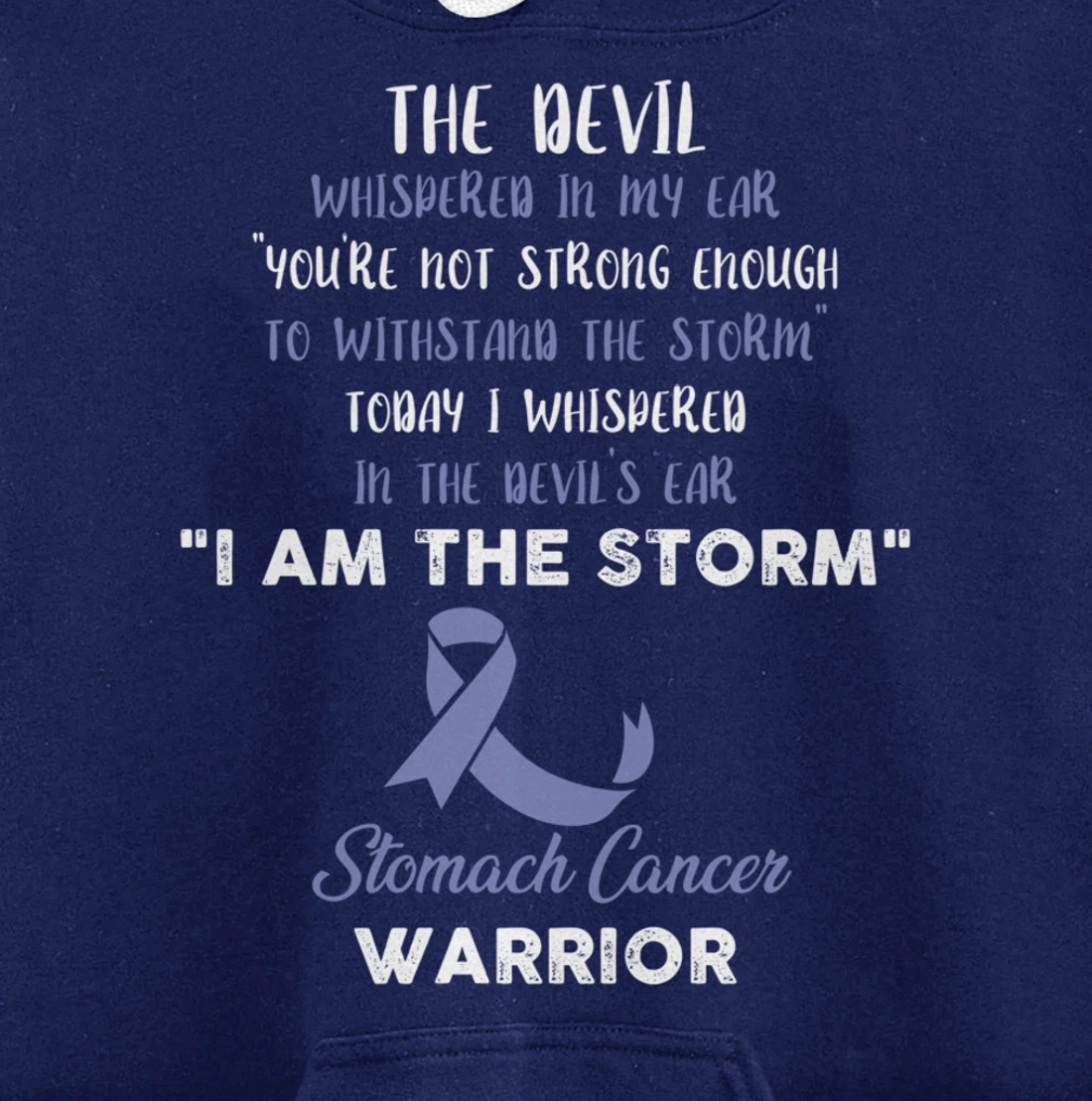 Stomach Cancer Fight Cancer Ribbon Pullover Hoodie