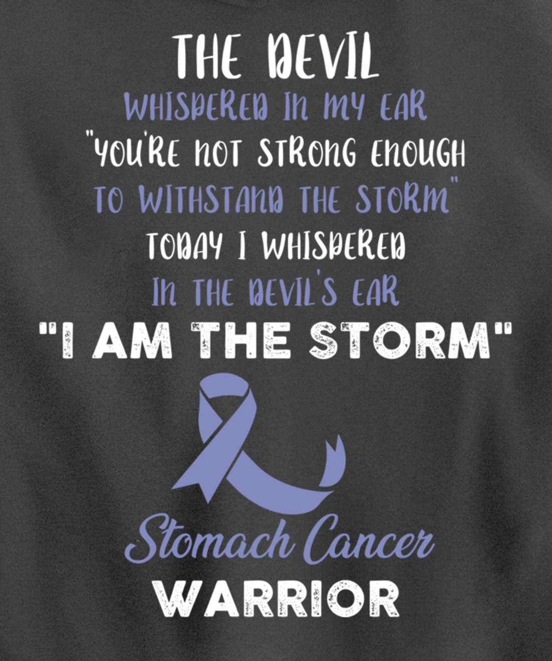 Stomach Cancer Fight Cancer Ribbon Pullover Hoodie